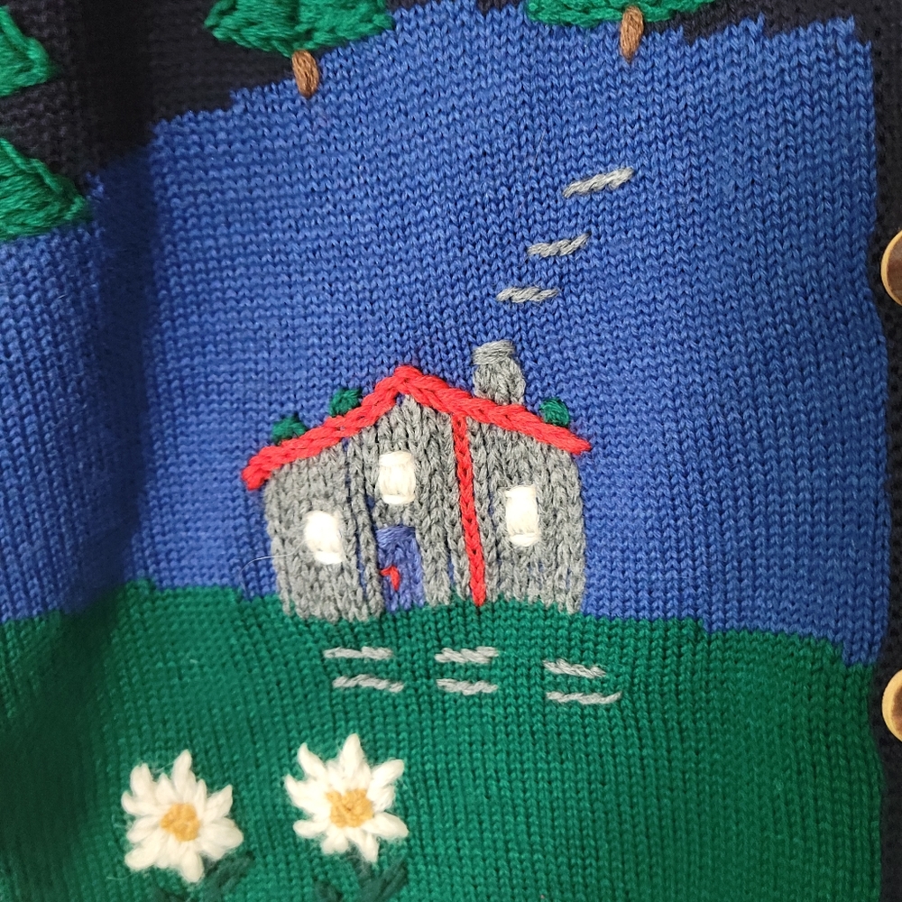 Vintage Giesswein Embroidered Austrian Sweater. - Picture 2 of 10